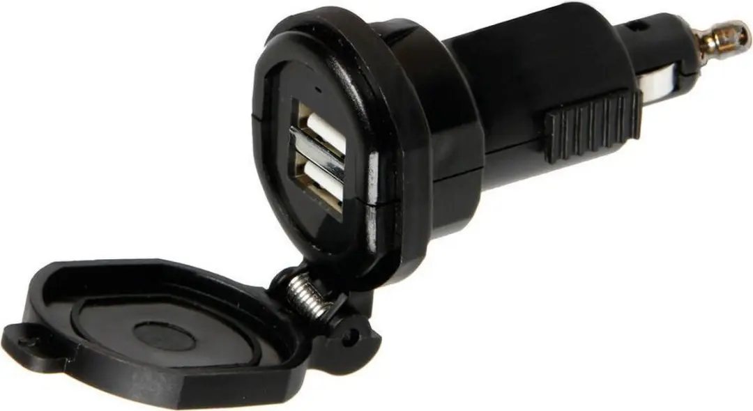 Lampa DIN-Oplader USB 2700mA 15W - 2x USB - 12/32V
