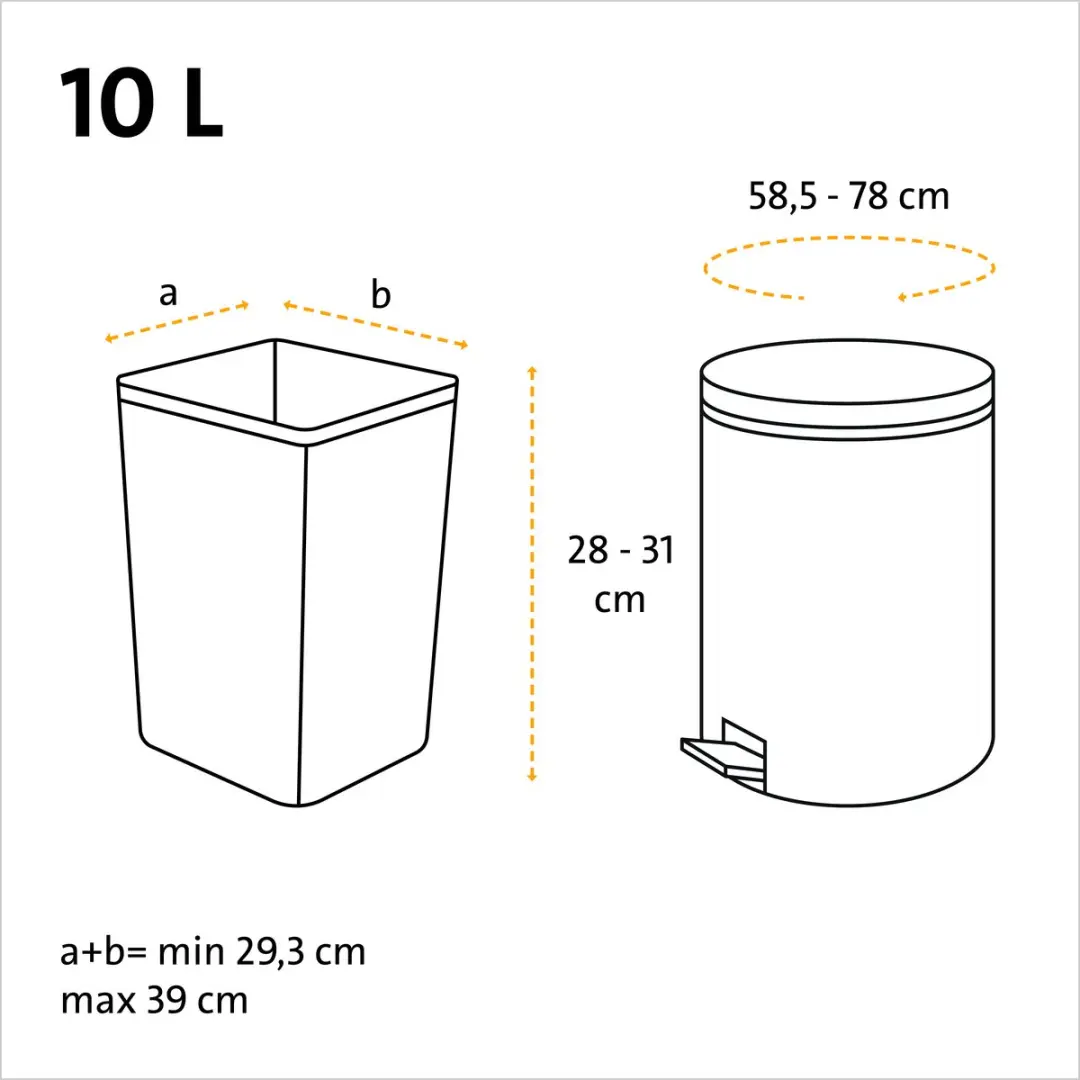 Swirl Bio Pedaalemmerzakken Met Handvat 10L 10 Stuks