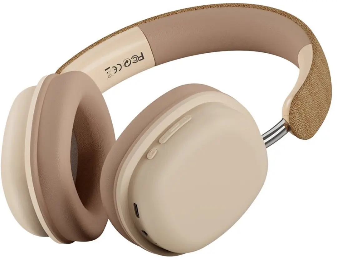 WiWu Elite 14405 Draadloze Over-Ear Koptelefoon - Bluetooth 5.3 - 60 Uur - Khaki - afbeelding 6 van 6