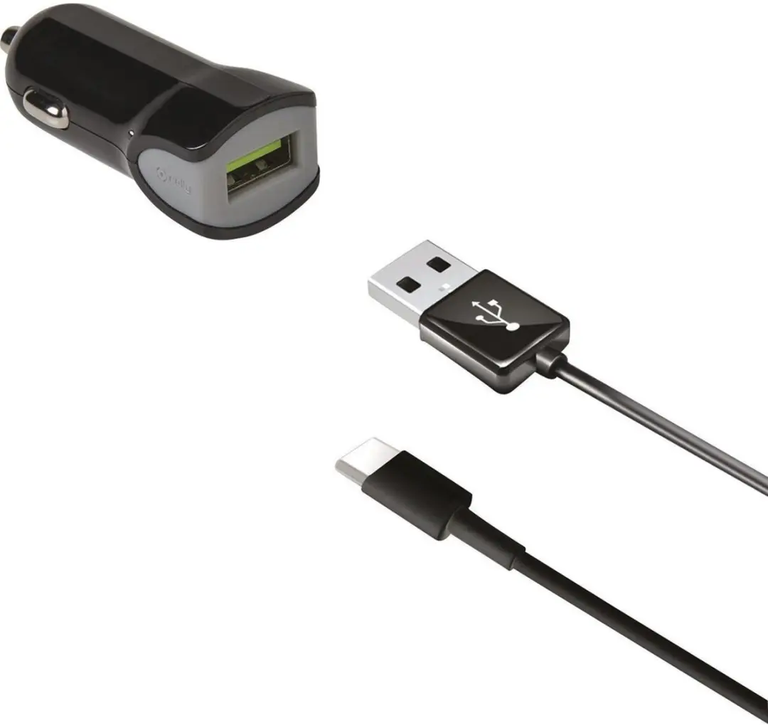 Celly CCUSBTYPEC USB-A Autolader & Kabel