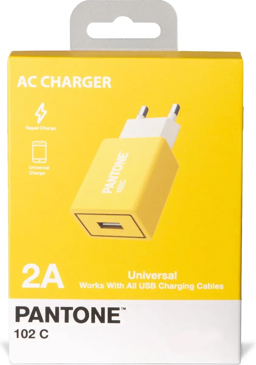 Celly Lichtnetadapter 10.5W 1x USB - Geel