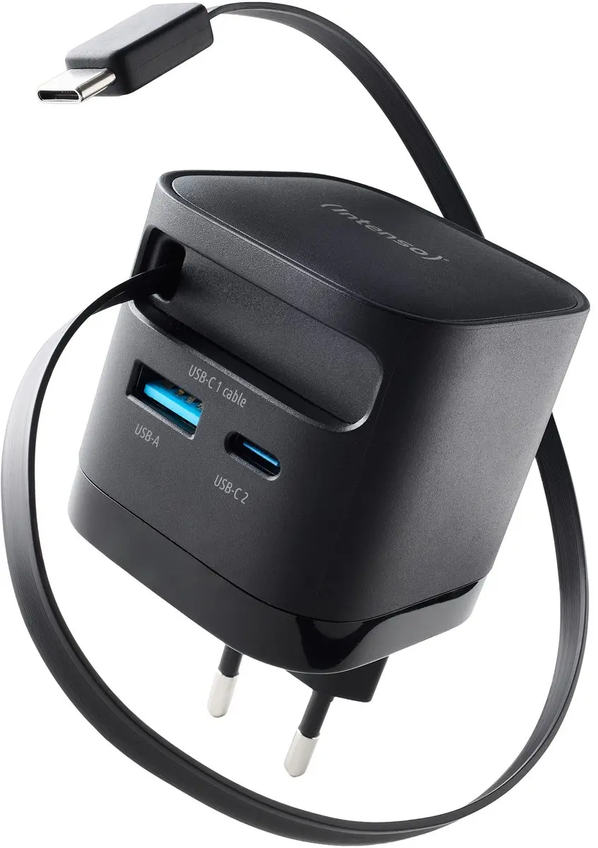 Intenso 7806520 Netvoeding 65W - 3 Outputs - Zwart