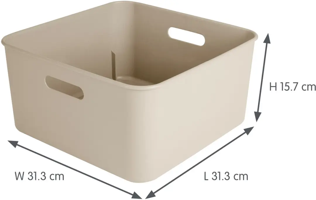 Sunware Sigma home cube box 12,5L - 31.3x31.3x15.7 cm - Beige