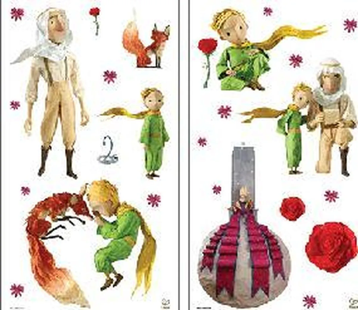 Hape De Kleine Prins Muurstickers Stop-Motion - 25 Stuks