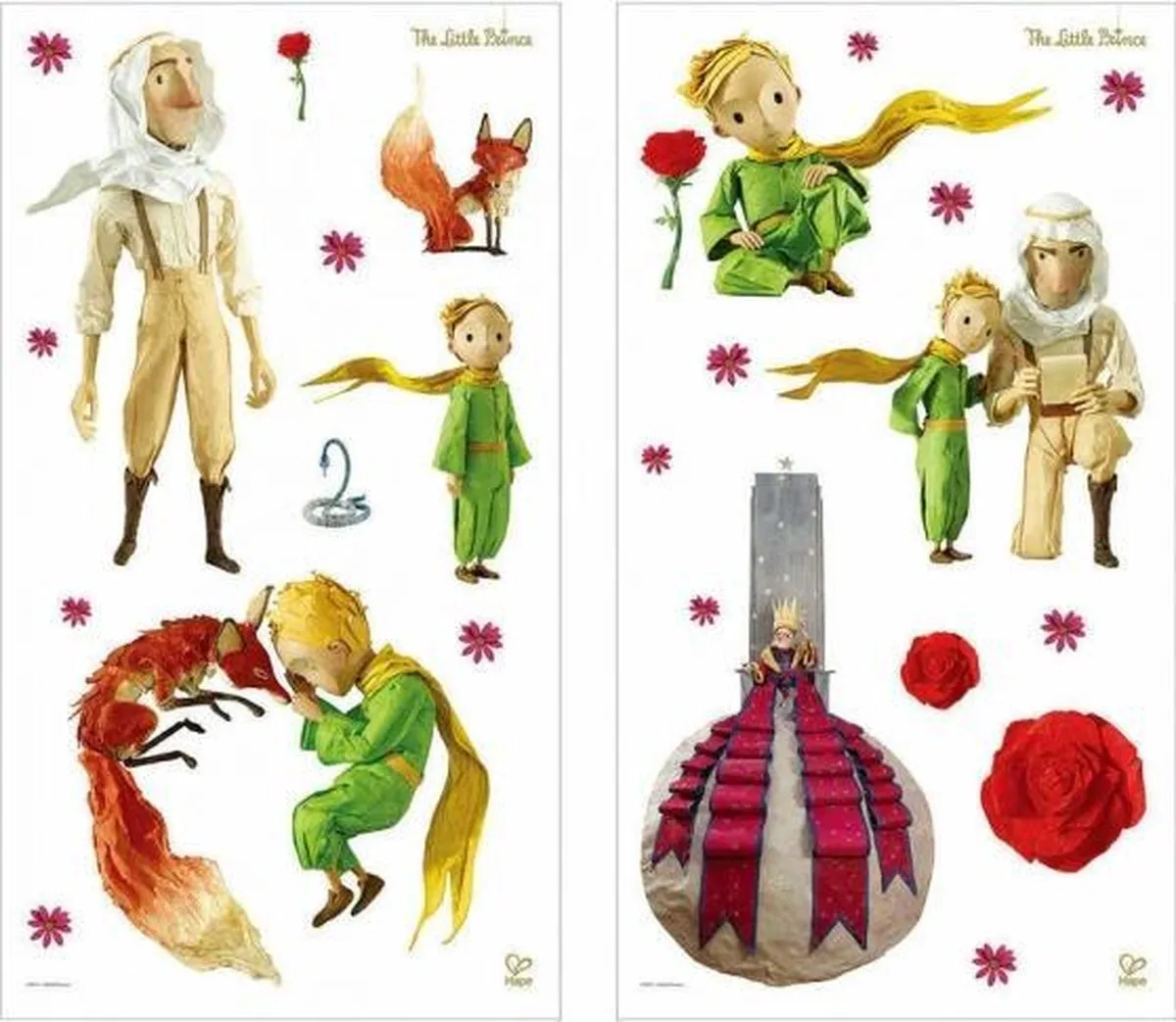 Hape De Kleine Prins Muurstickers Stop-Motion - 25 Stuks