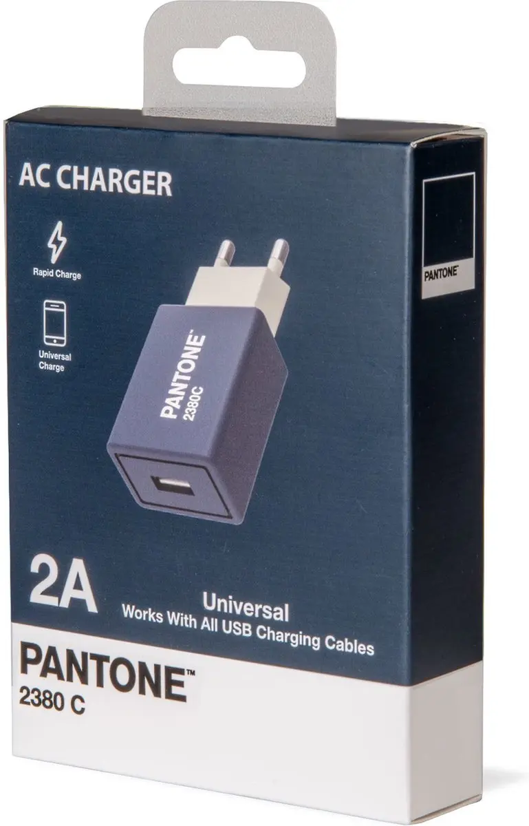 Celly Lichtnetadapter 10.5W Blauw - 1 USB Poort