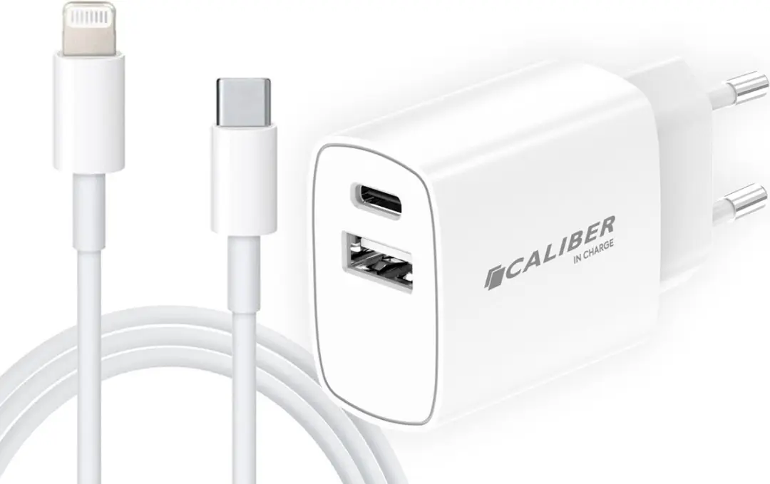 Caliber PSPQ-20CLW USB C Adapter 20W - Wit