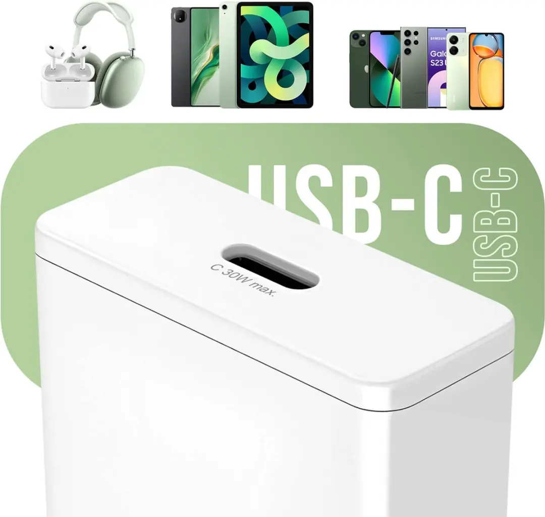 4Smarts 541124 USB-C Oplader 30W - Wit - afbeelding 4 van 6