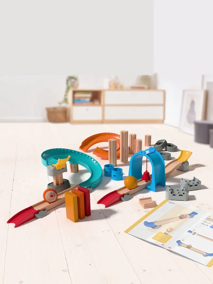 Haba Step by Step Knikkerbaan - 39 Delen - Multicolor