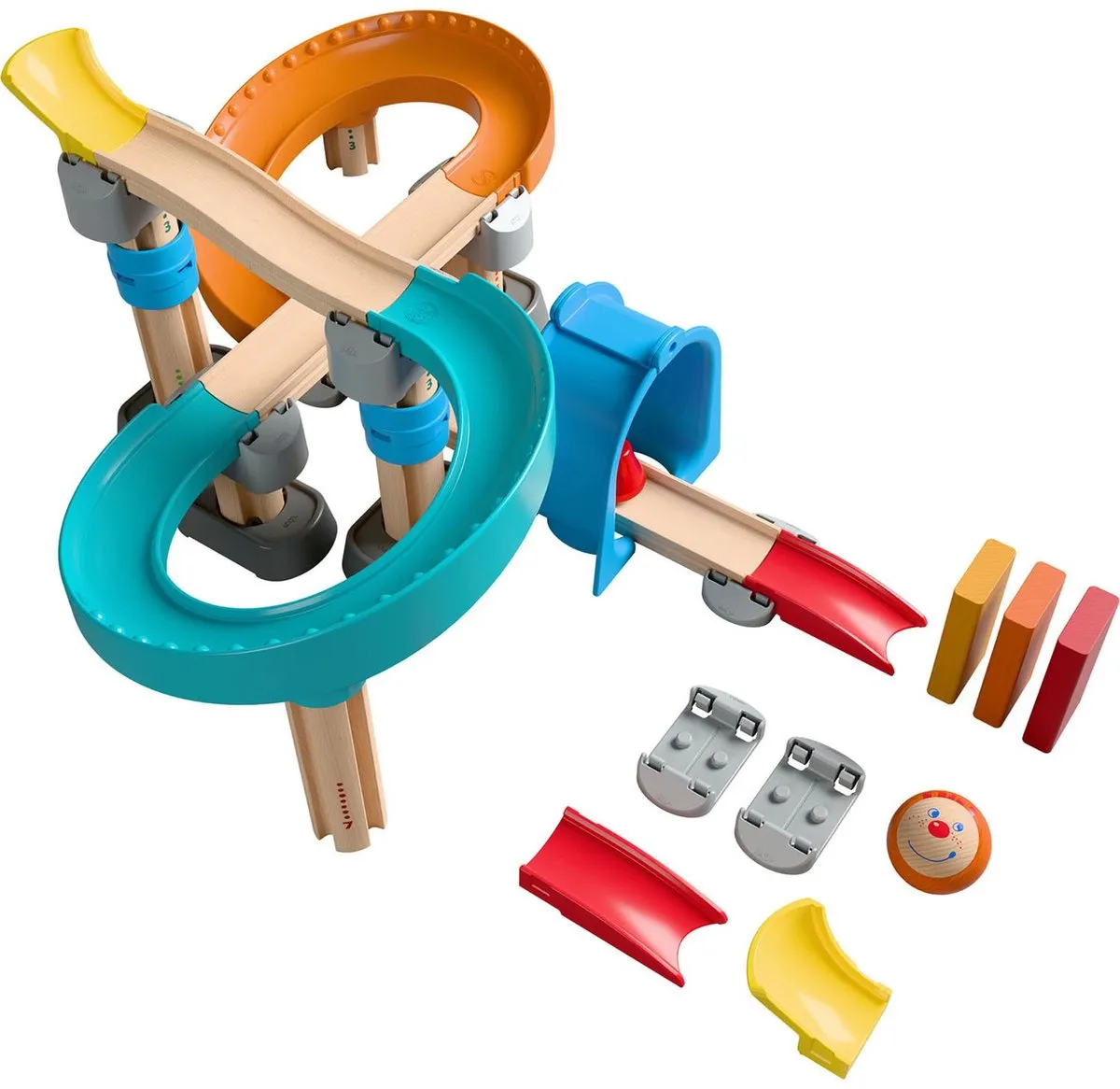 Haba Step by Step Knikkerbaan - 39 Delen - Multicolor - afbeelding 6 van 6