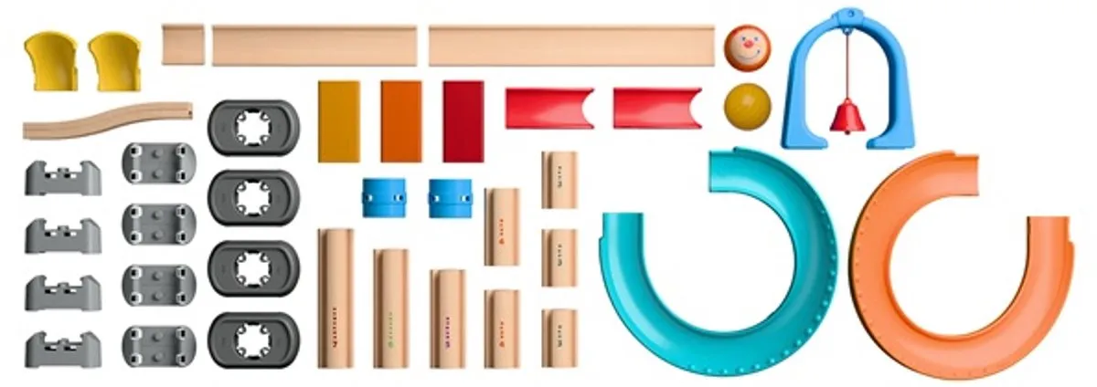 Haba Step by Step Knikkerbaan - 39 Delen - Multicolor