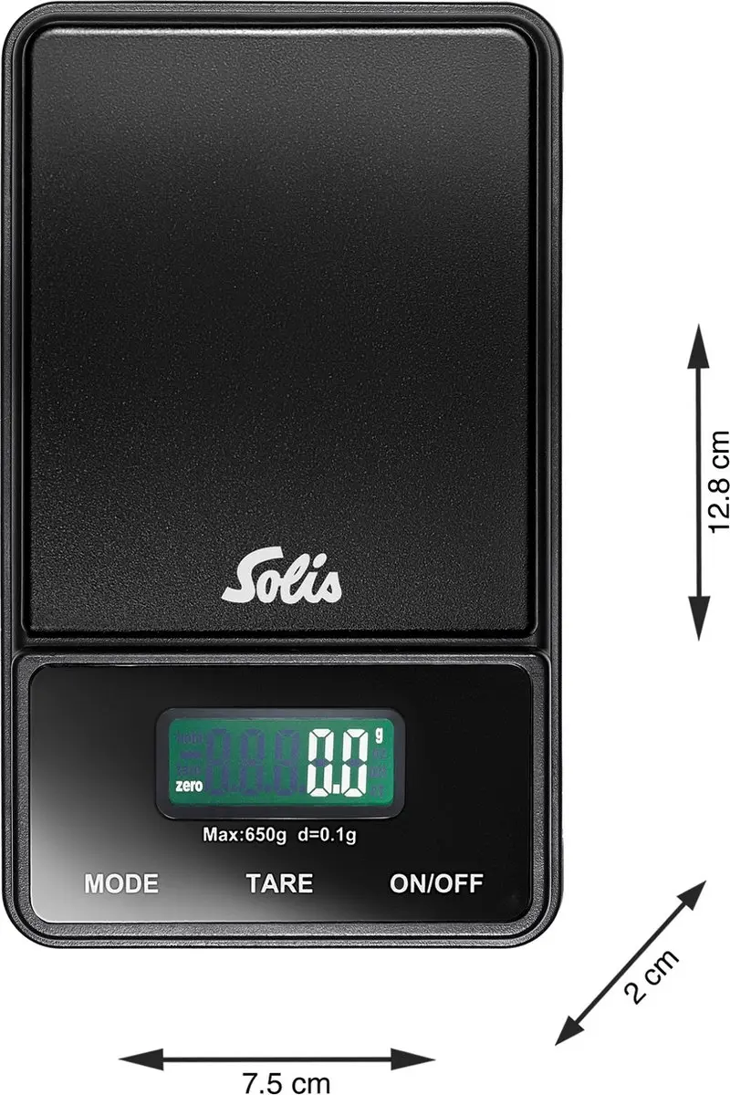 Solis 1030 Digitale Keukenweegschaal - Zwart