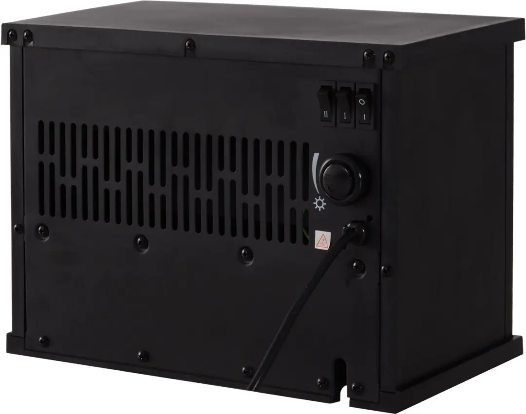 Homcom Elektrische Haard 34x17x25cm - Zwart - afbeelding 5 van 6