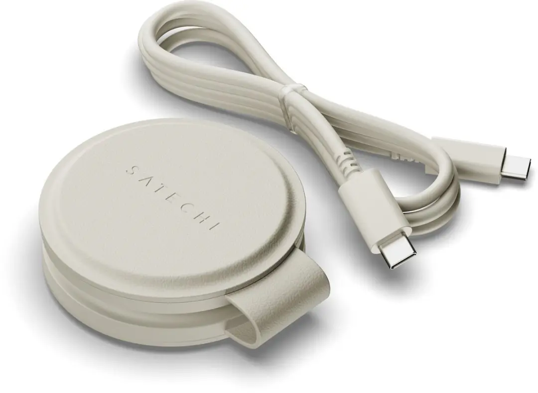 Satechi OntheGo ST-QTG21W 2-in-1 Draadloze Oplader 15W - Beige