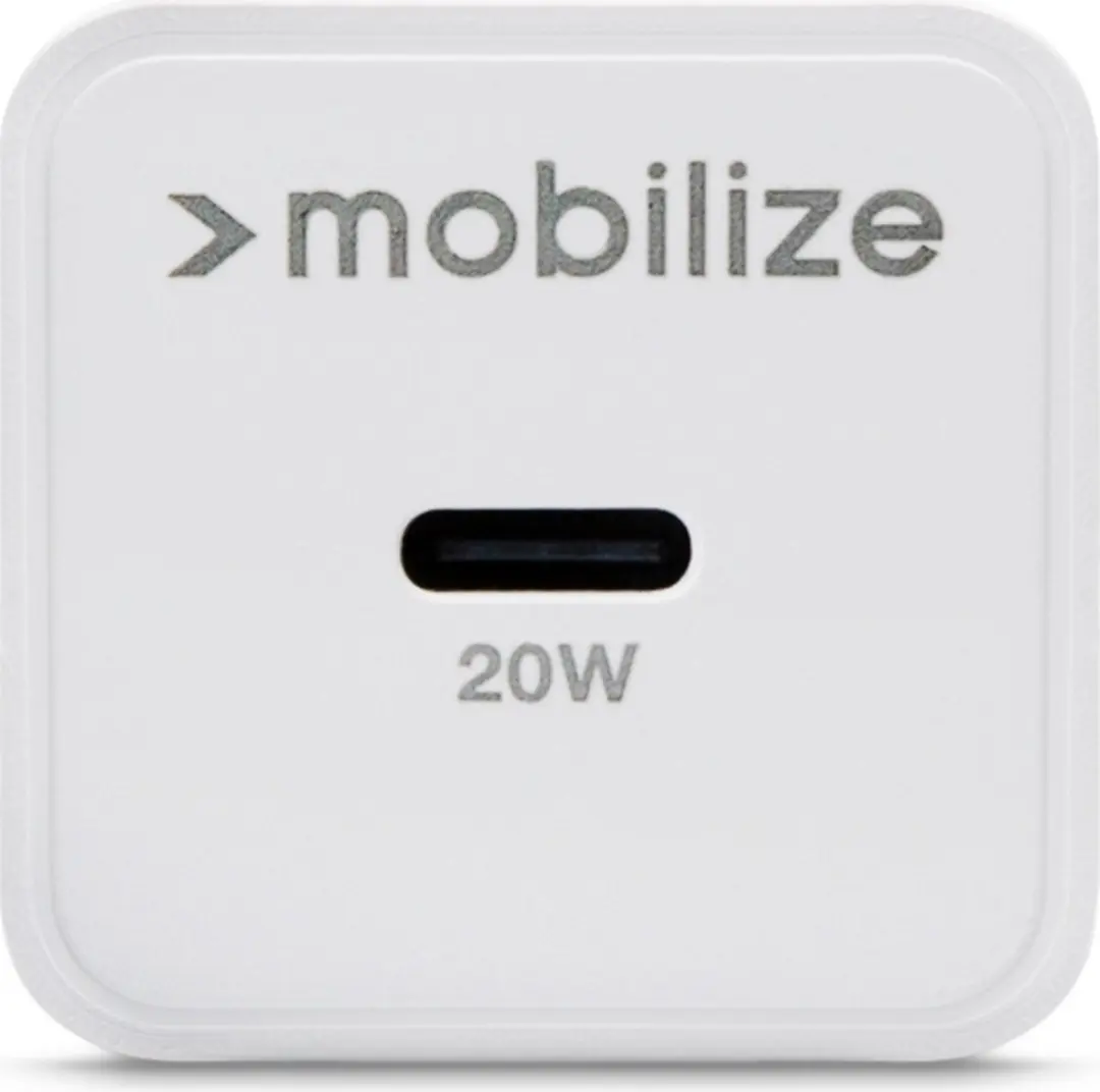 Mobilize Single USB-C Oplader Apple Lightning 1m 20W - Wit - afbeelding 6 van 6