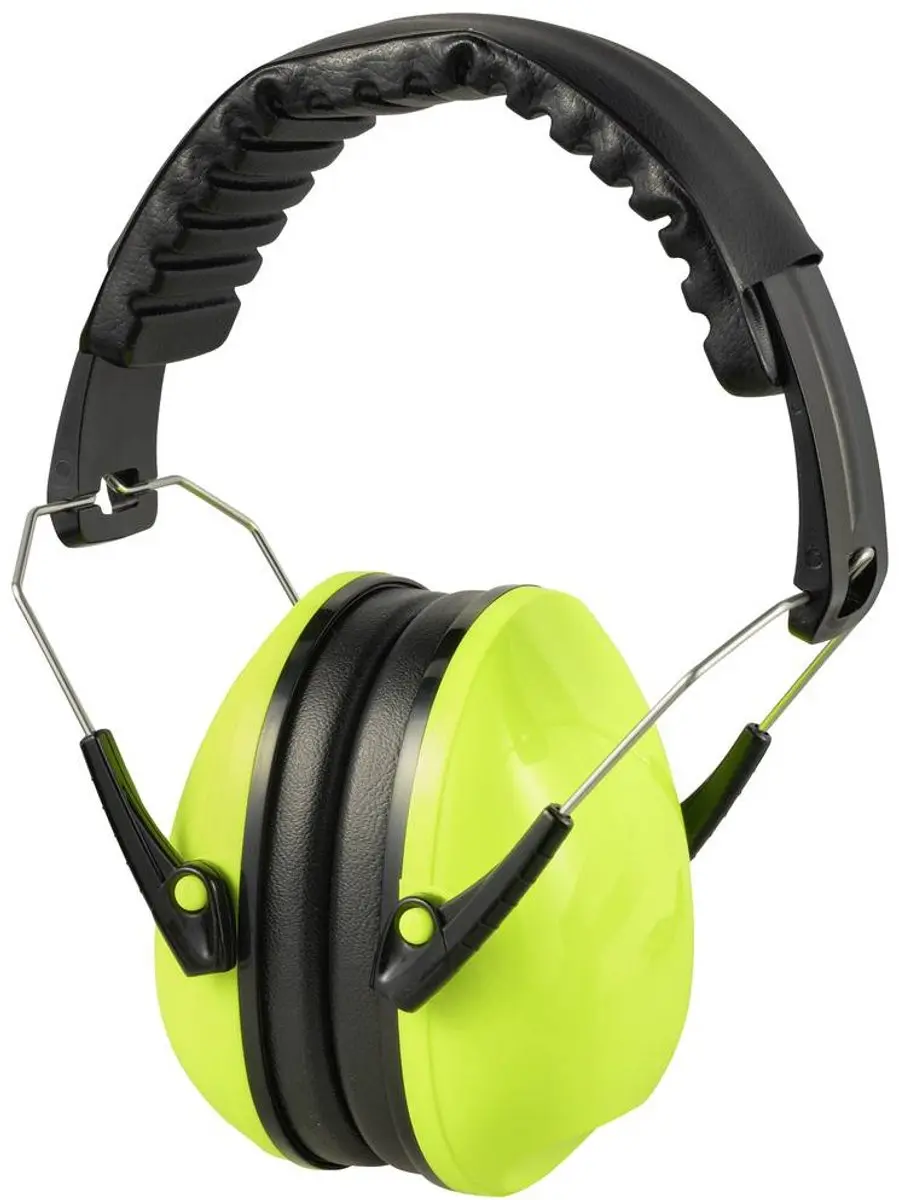 TOOLCRAFT TO-8706357 Oorkap voor kinderen - 27 dB - Neon-groen/Zwart