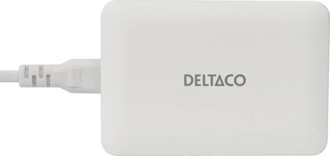Deltaco USBC-MO100 USB Oplaadstation 60W - 6 Poorten - Wit