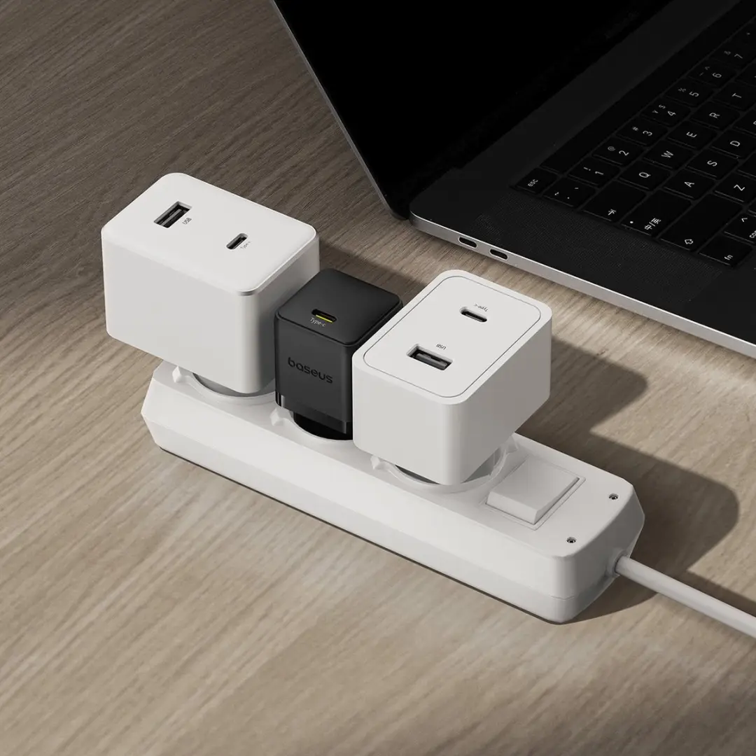 Baseus Palm 30W USB-C Wandlader - Transparent
