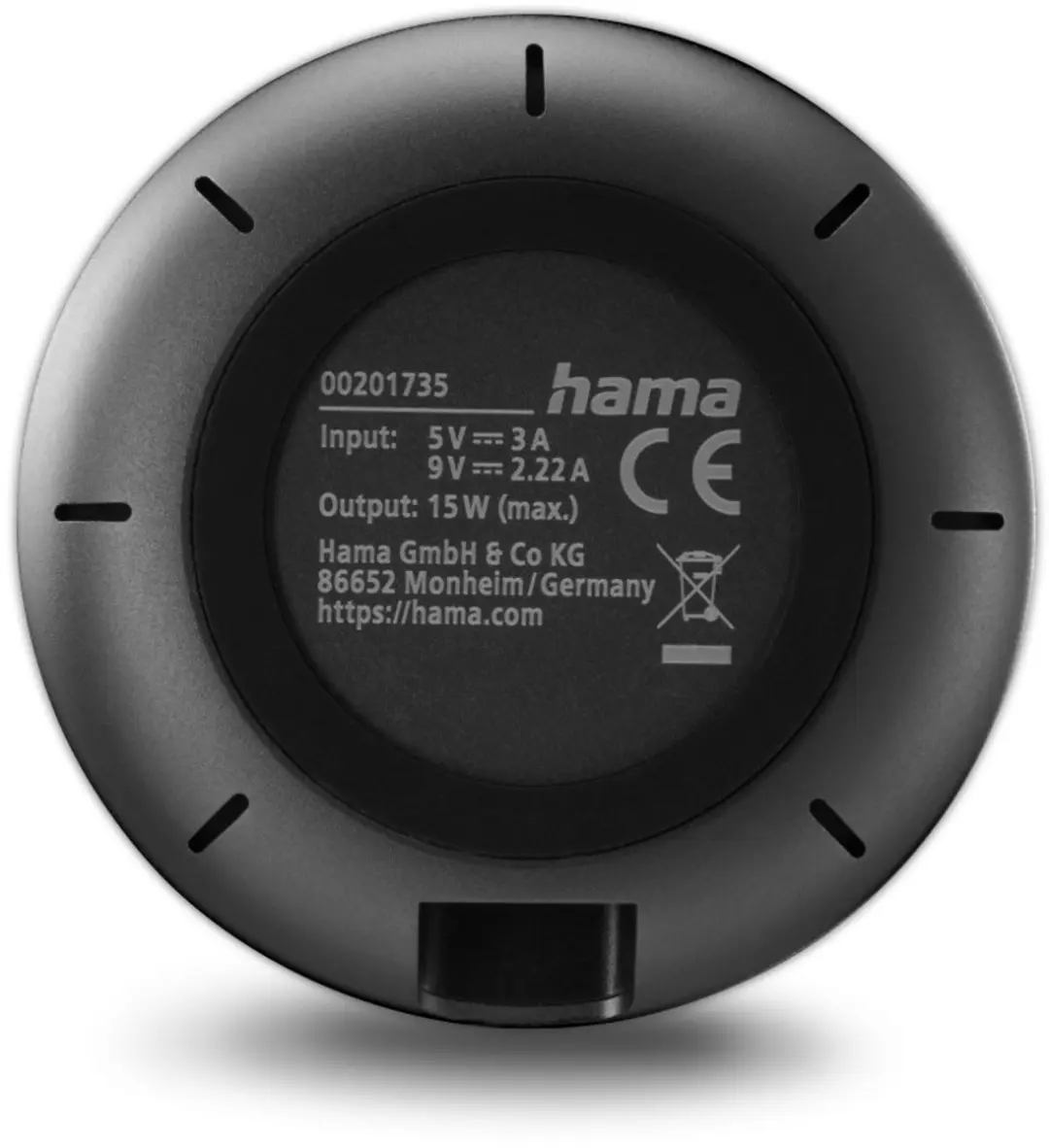 Hama 00201735 Draadloze Oplader 15W - Zwart