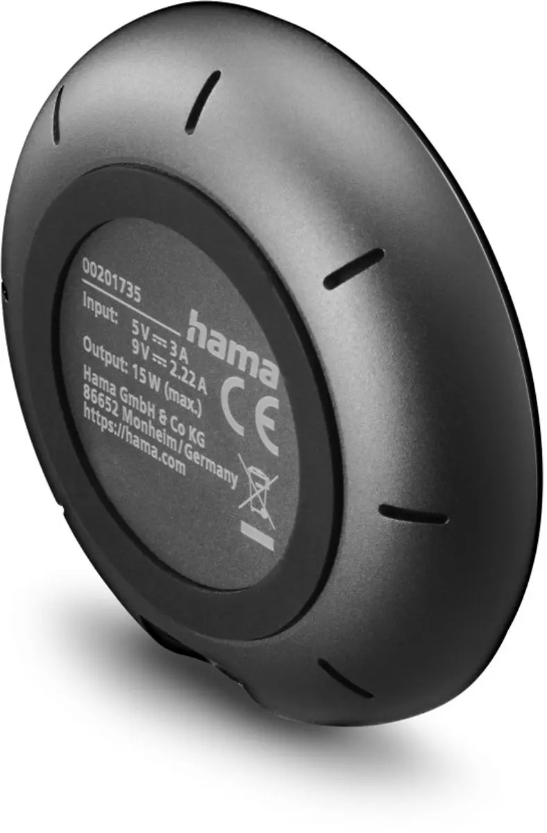 Hama 00201735 Draadloze Oplader 15W - Zwart