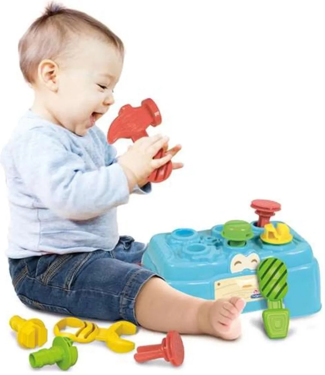 Clementoni Mini Activiteitentafel Werkbank - Motoriek Speelgoed - 1 Jaar