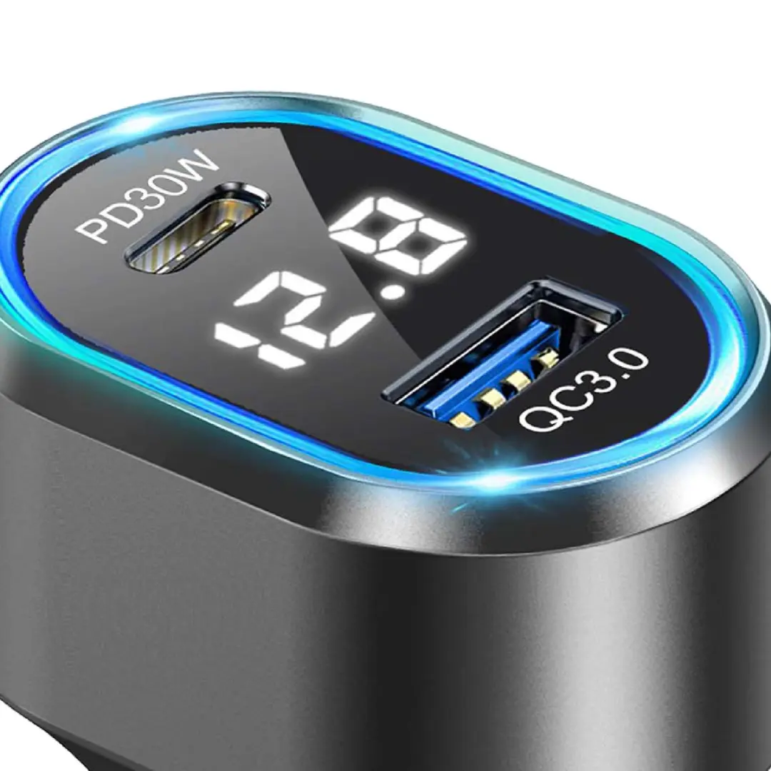 Caliber PS24 Autolader 48W - 3x USB - 12/24V - LED-meter