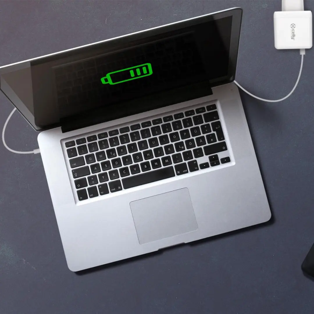 Celly ProPower 65W USB-C Adapter TC1C65WGANWH - Wit
