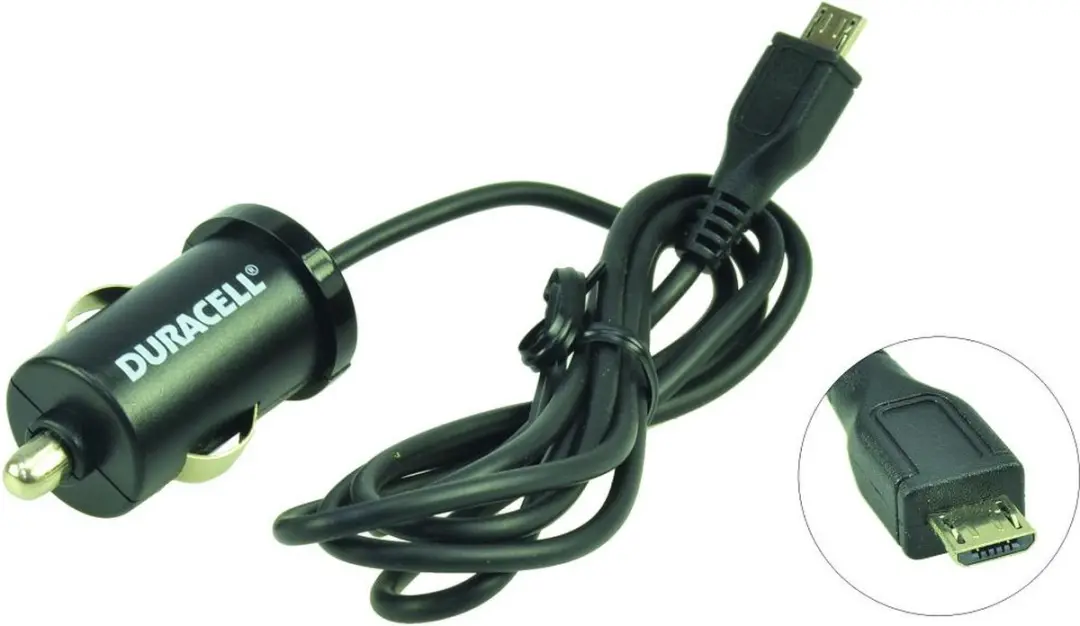 Duracell DR5005A Micro USB Autolader 5W - Zwart