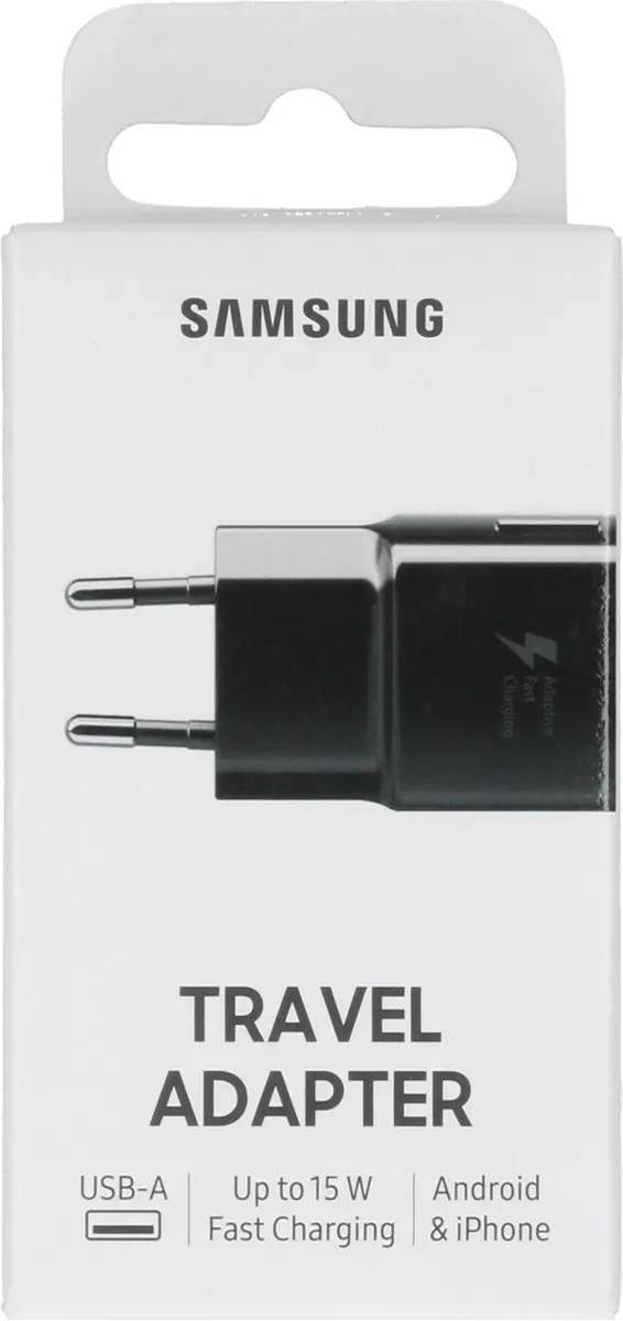 Samsung USB Snellader 15W EP-TA20EBENGEU - Zwart - afbeelding 6 van 6