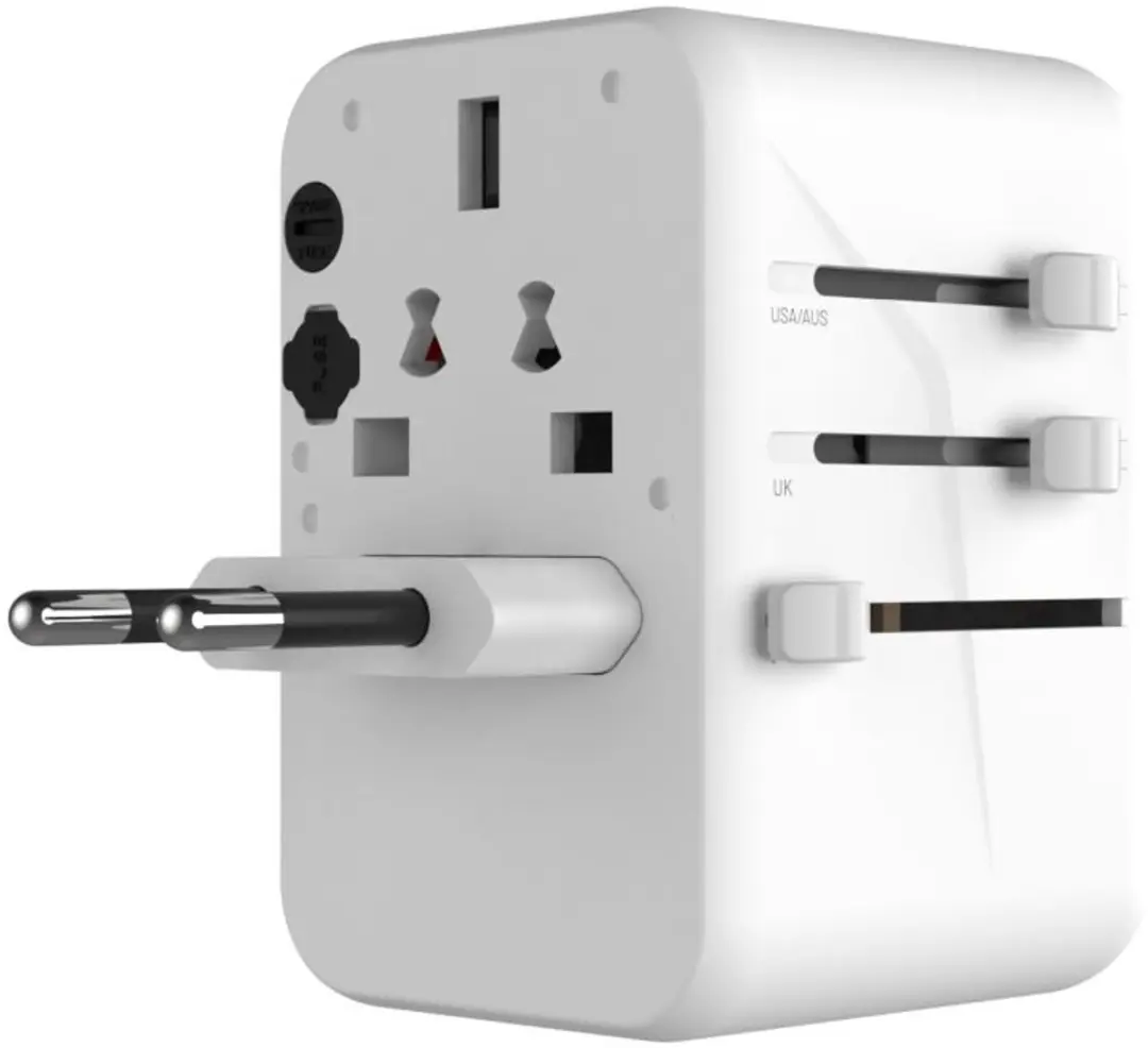 Fixed FIXCT65-3C2A-WH Universele Reisadapter 65W - Wit