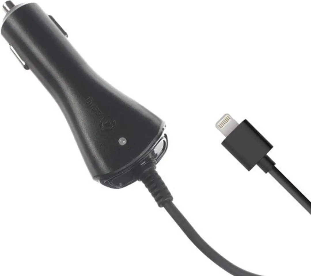 Celly Lightning 1A Autolader 5W - iPhone - Zwart