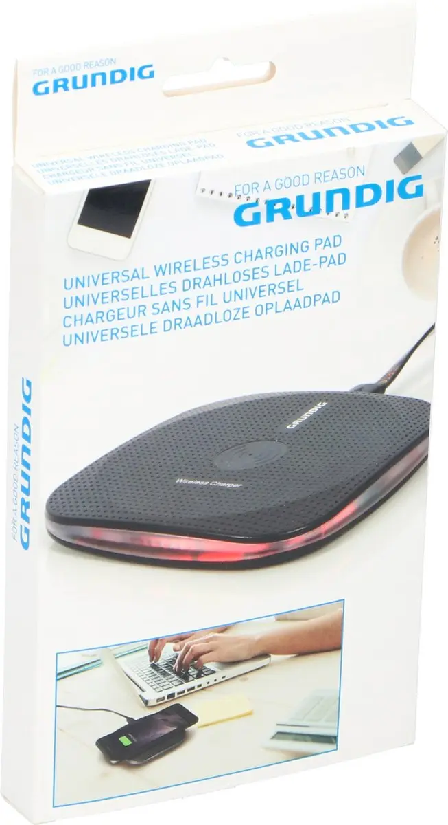 Grundig Draadloze Qi Oplader 5W - Zwart
