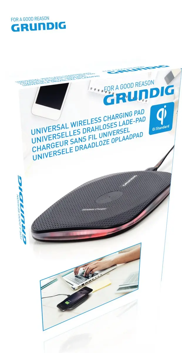Grundig Draadloze Qi Oplader 5W - Zwart