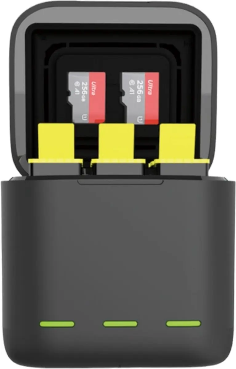 Telesin Oplaadbox GP-BNC-902-B voor GoPro - 3x 1750mAh Batterijen - Zwart