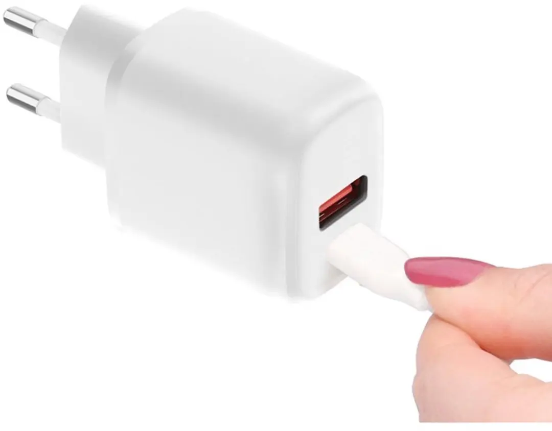 Mobiparts MP-126330 USB-C/USB-A Wandlader 20W - Wit