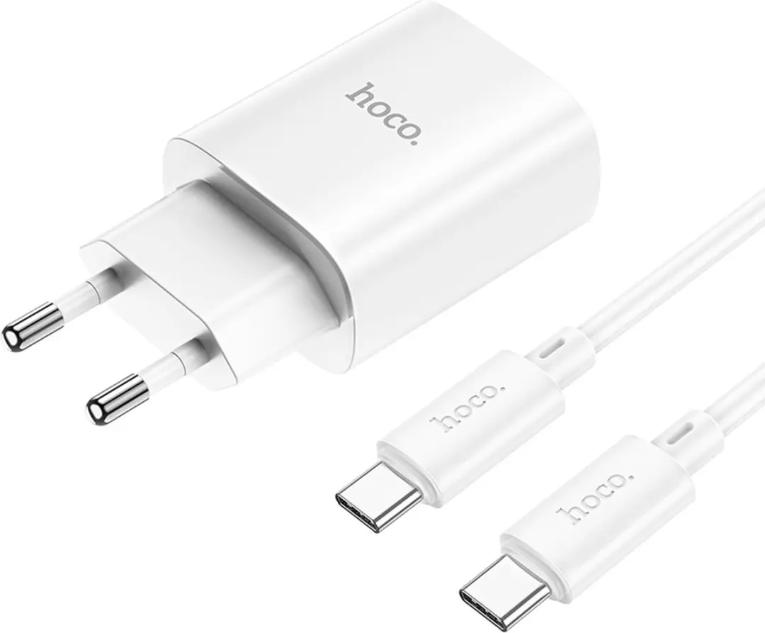 Hoco N27 20W Snellader - Wit - USB-C PD/QC