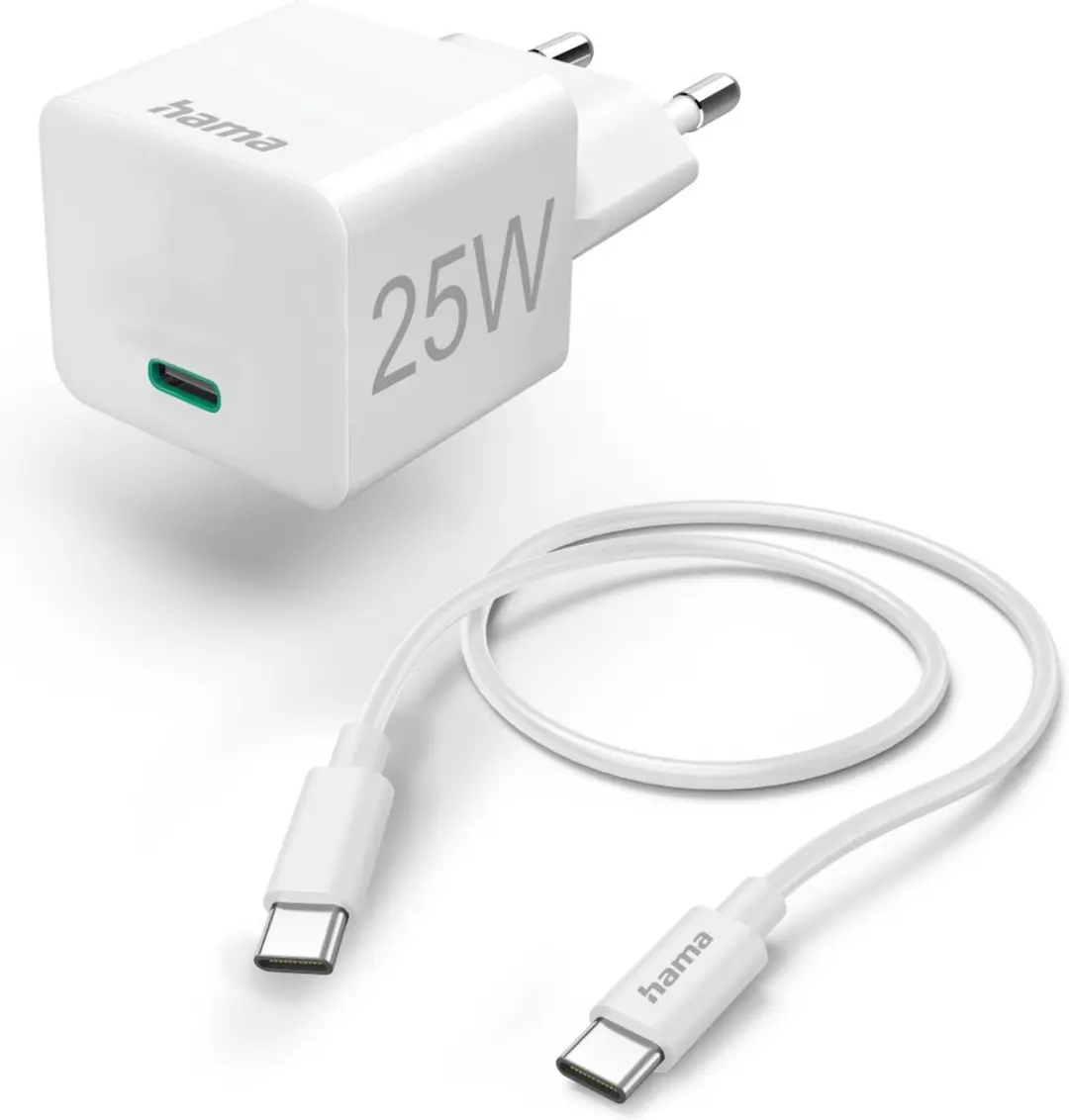 Hama 00201624 Oplader 25W - USB Type-C - Wit
