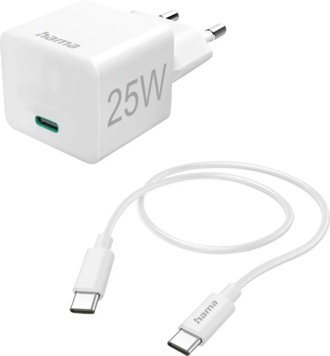 Hama 00201624 Oplader 25W - USB Type-C - Wit