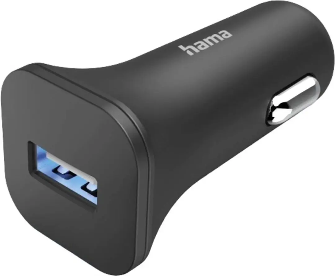 Hama 6W Auto oplader - USB-A - Zwart