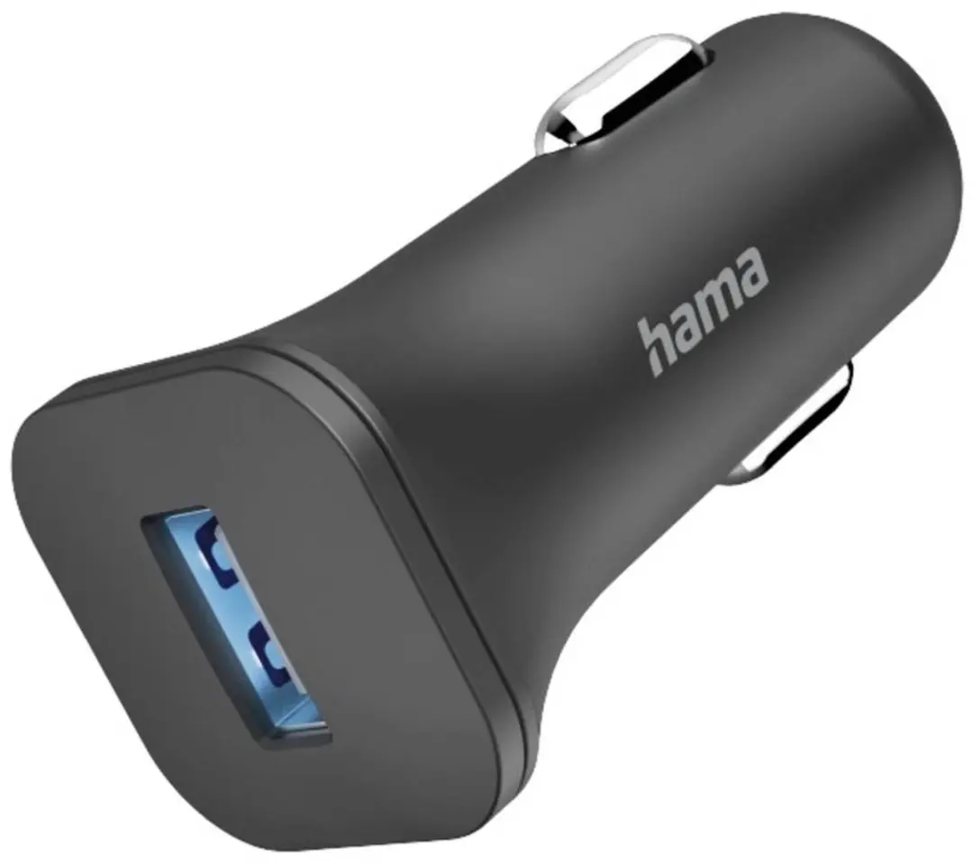 Hama 6W Auto oplader - USB-A - Zwart