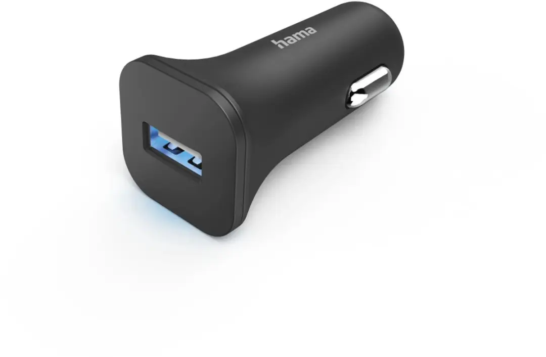 Hama 6W Auto oplader - USB-A - Zwart