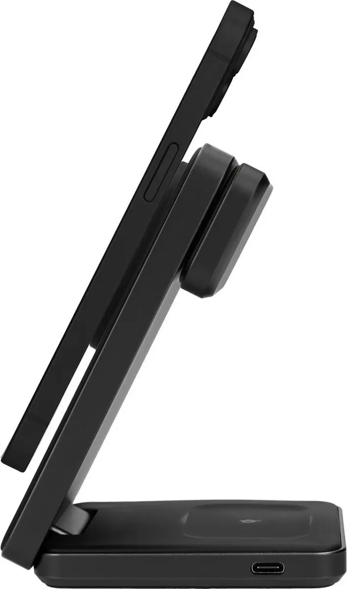 Mobiparts MP-126997 Foldable Wireless 3-in-1 Charger 15W - Zwart