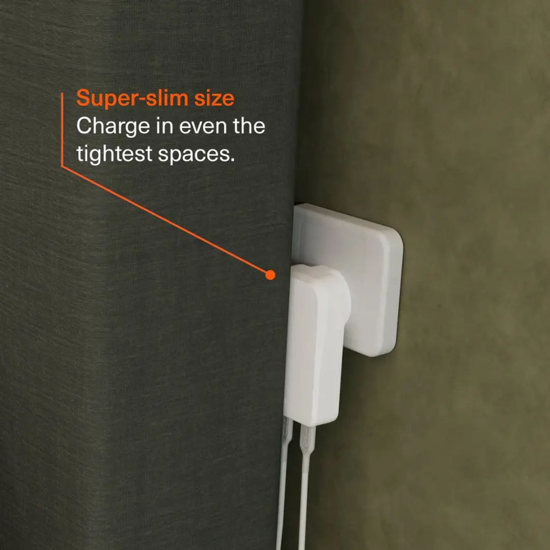 Cygnett Chargeplus Dual USB-C Slim Wall Charger 45W - Wit
