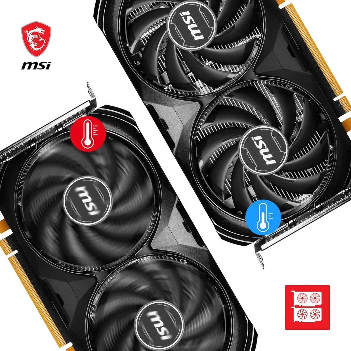 MSI GeForce RTX 4060 Ventus 2X Black 8G OC Videokaart