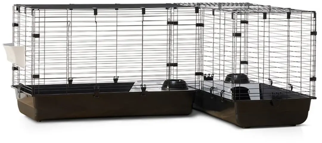 Savic Cubix Corner Hoekkooi - 148x100x63,5cm - Zwart - afbeelding 6 van 6