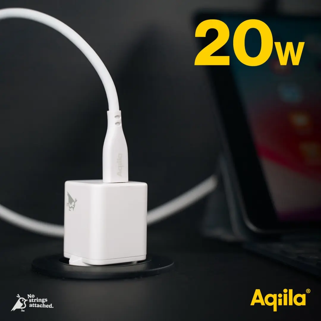 Aqiila Chargebird W1 USB-C Oplader 20W - Wit