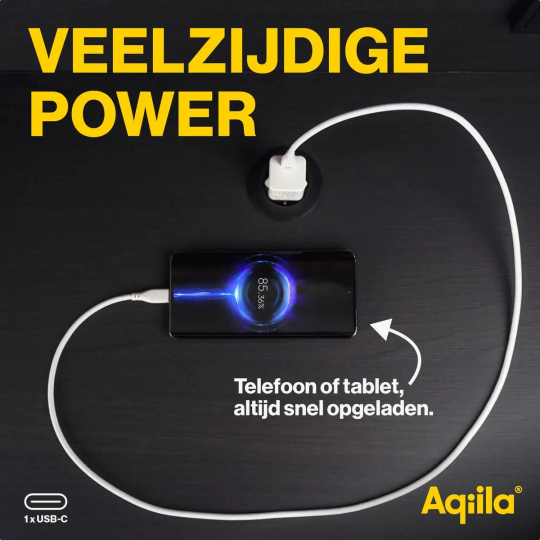 Aqiila Chargebird W1 USB-C Oplader 20W - Wit