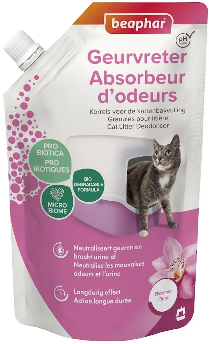 Beaphar Geurvreter Kattenbakreiniging 400g