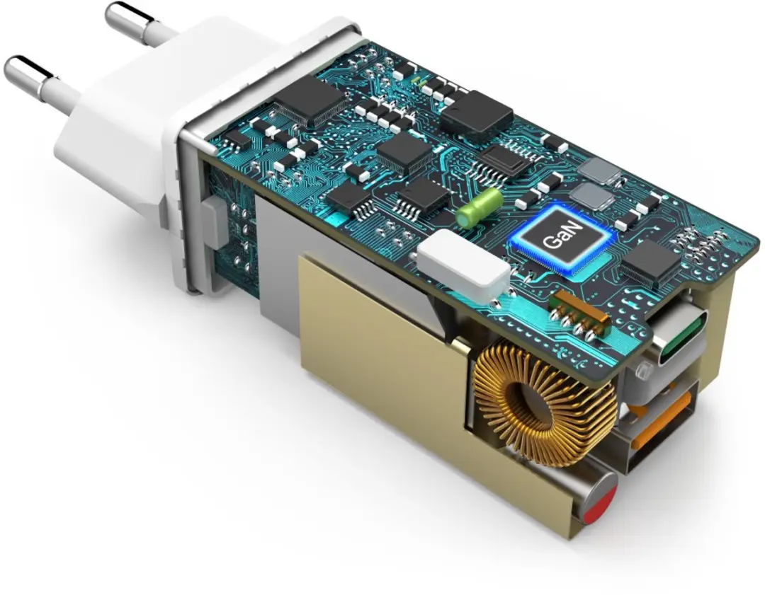 Hama 65W GaN Snellader - USB-C PD & USB-A QC - Wit