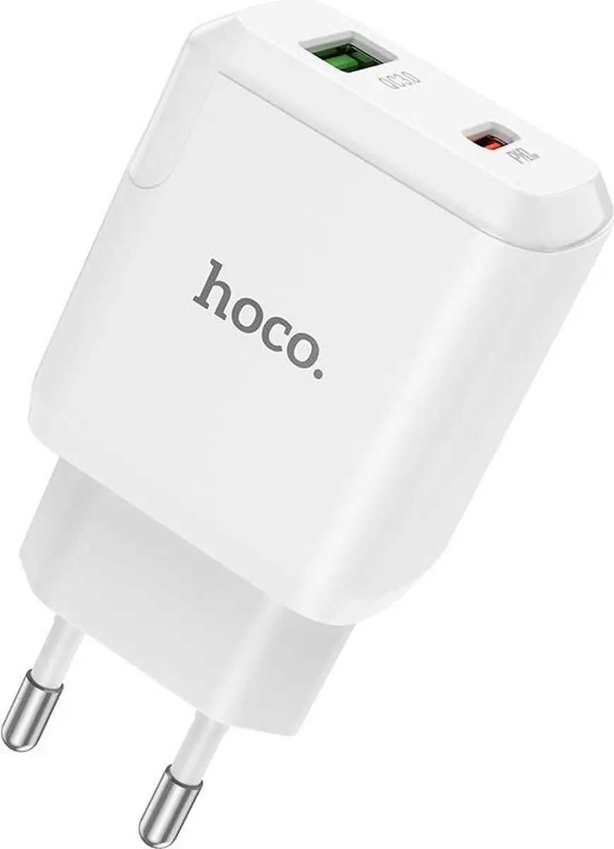 Hoco N5 Favor Oplader 20W - 2 Poorten - Wit - afbeelding 6 van 6